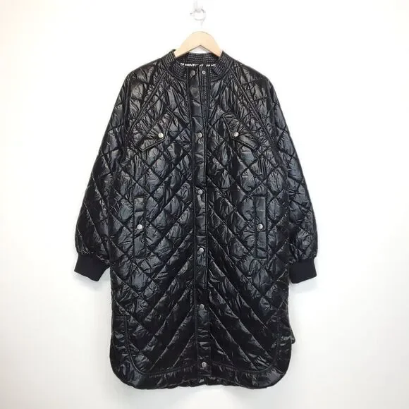 Free People Movement Forest Vibes Midi Puffer Quilted PrimaLoft Coat